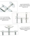 10 Pack Adjustable Swivel Flow Control Tubing Clamps with Spiral Screw Handle for laboratory use and fluid tubing control
