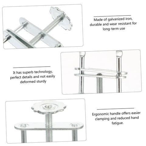 10 Pack Adjustable Swivel Flow Control Tubing Clamps with Spiral Screw Handle for laboratory use and fluid tubing control