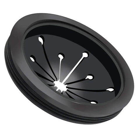 Close-up of rubber splash guard from Four Pack Garbage Disposal Splash Guards And Stopper Set For Three And One Eighth Inch Drains