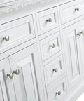 Round Satin Nickel Cabinet Knobs 20 Pack For Kitchen And Bath By Homdiy, Solid Zinc Alloy Drawer Pulls, Installed on White Cabinets
