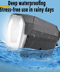 Ultra Bright Electric Bike Headlight For Night Riding 3 Pins Male Connector with waterproof design in water