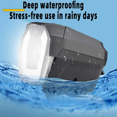 Ultra Bright Electric Bike Headlight For Night Riding 3 Pins Male Connector with waterproof design in water