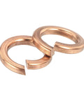 Copper Split Lock Washers M8 10 Pack Spring Lock Washer Assortment For Screws Bolts Nuts Anti Loosening Durable Pickled Copper Finish