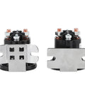 Built Tough Heavy Duty DC Contactor 200 Amp Relay with metal bracket views, designed for electric forklifts and battery setups.