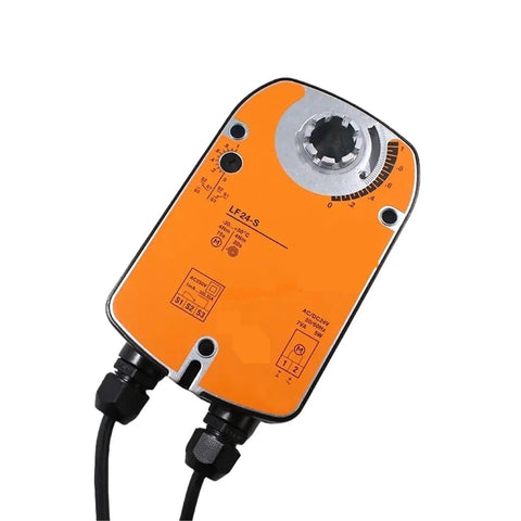 Real Deal 4 NM Rotary Actuator Assembly For Ventilation Drive AC DC 24V Smooth Operation Built Like A Tank Heavy Duty Electric Damper Control Unit with wiring.