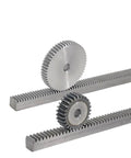 Bevel Gear Pinion And Spur Gear Rack Set In Steel Built Tough For Heavy Duty Machines 1 Piece 1M Long 15mm By 15mm By 495mm Straight Teeth Hardened