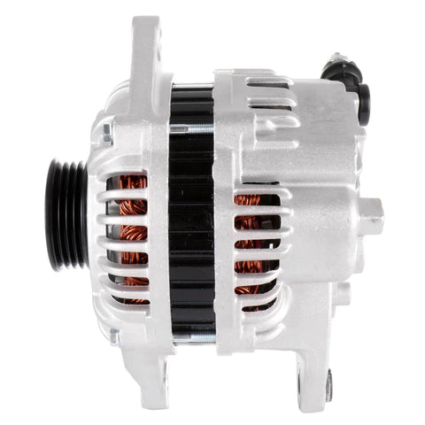 Side view of Alternator 70 Amp 12V With Internal Regulator And Internal Fan For Mazda 323 1995 Miata 1994 1997 MX-3 1994