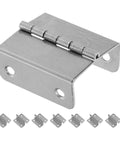 Four Fold Cabinet Door Hinges Set Heavy Duty Stainless Steel Folding Butt 4 Hole Hardware displayed in set