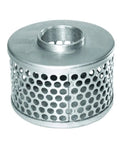 Heavy Duty 3 Inch Steel Suction Strainer With Three Eighth Inch Openings For Pumps Plated Steel Construction