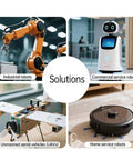 360 Degree Omnidirectional LiDAR Scanner With 12M Range And 5000Hz Sampling Rate For ROS Raspberry Pi Arduino Bots DToF TOF Laser Distance Sensor Module Kit For SLAM Mapping And Navigation used in various robotics solutions including industrial and service robots, UAVs, and home robots.