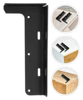 Beefy Heavy Duty Floating Shelf Brackets Two Pack Thickened L Shaped Steel Support For Kitchen And Bathroom Wall Mounted Shelves