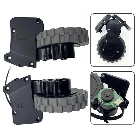 Left And Right Traveling Wheel Replacement For X6 X8 Robot Vacuum Cleaners, Plug And Play Direct Fit, Durable Castor Wheels