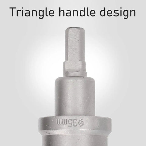 Aolidsive Carbide Hole Saw Kit With 3 Blade Drill Bits For Smooth Cutting, Includes 6 Sizes From 16Mm To 35Mm on triangle handle shank