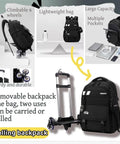Three Piece Boys Rolling Backpack Set For School And Travel With Six Wheel Trolley Design Removable Backpack Durable Waterproof Nylon Kids School Bag For Teen Boys Easy Rolling And Carrying