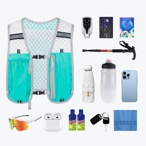 Go To Hydration Vest For Running And Trail Gear With Multiple Pockets Lightweight Hydration Backpack with accessories