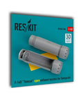 1/48 F-14D Tomcat Open Exhaust Nozzles Resin Upgrade Set For Tamiya Model Kit shown in grey unassembled parts