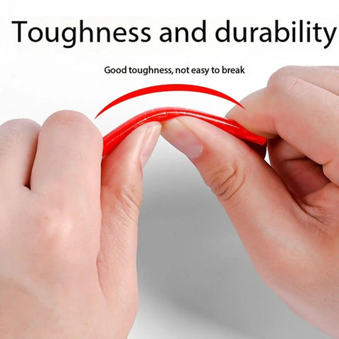 36 Pcs Cycling Reflectors In Red Yellow And Blue For Your Night Rides showing toughness as hands bend a red reflector