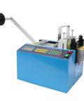 Heavy Duty Automatic Cable Pipe Cutter Compatible With Pvc And Heat Shrink Tubing with control panel and guide rail.
