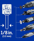 Dremel 729-01 11-piece carving/engraving accessory micro kit with 1/8 in bits on blue background