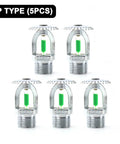 Built Tough Pendent Fire Sprinkler Head 93 Degree Activation One Half Inch Solid Copper Construction Five Pack up type for drop ceiling use.