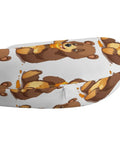 Bear Eating U Shaped Travel Pillow For Neck Support Comfy Memory Foam Fill With High Rebound Comfort Portable Headrest