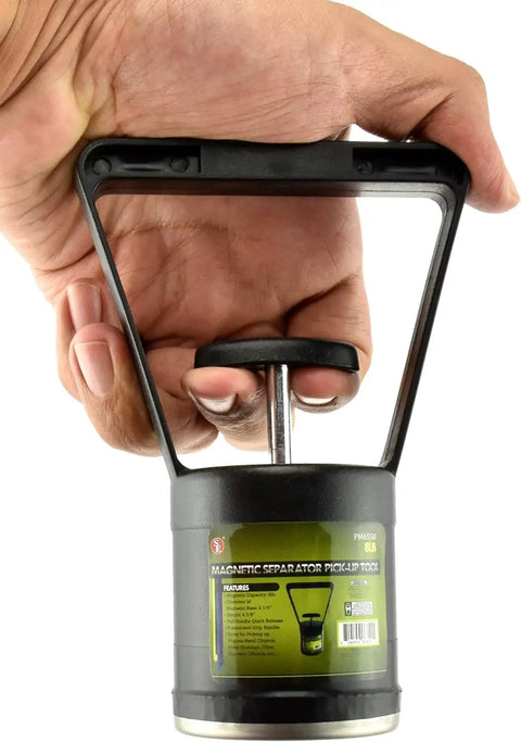 Magnetic Pick Up Tool With Quick Release 8 Pound Capacity Rubberized Grip Handle Perfect For Metal Shavings And Ferrous Debris Retrieval In Shops Garages And On The Shop Floor PM6550