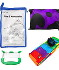 Giant 3D Goldfish Frameless Soft Parafoil Kite For All Ages, kid and adult friendly, kite accessories, purple kite bag, 50m line