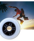 Inline Skate Wheels Replacement Set With Durable Bearings For Roller Skating Indoors And Outdoors Delivers Smooth Stable Rides