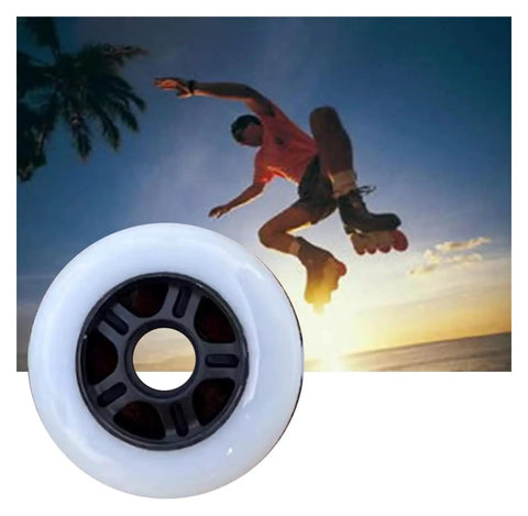 Inline Skate Wheels Replacement Set With Durable Bearings For Roller Skating Indoors And Outdoors Delivers Smooth Stable Rides