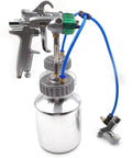 Professional Pneumatic Spray Gun With Dual 1.3 Mm Nozzle And Pressure Feed System Delivers Hella Smooth Finish Straight Up Killer Air Paint Sprayer with stainless steel build.
