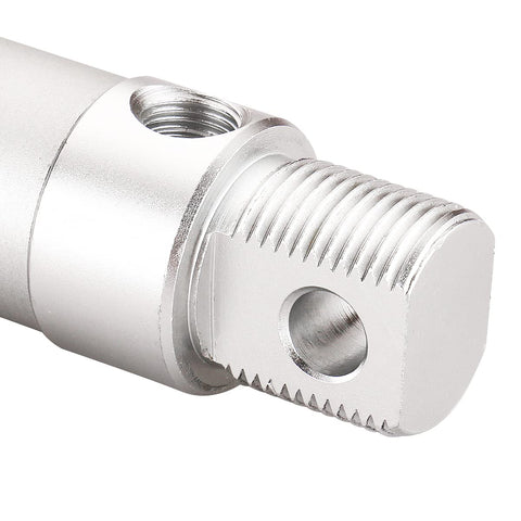 Close-up of 20X25 Mini Pneumatic Air Cylinder With 0.79 Inch Bore And 0.98 Inch Stroke Built Tough Aluminum Body For Industrial Automation