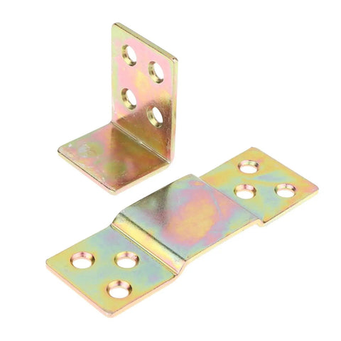 Plug And Play Bed Hinge Kit Featuring Rock Solid Latch Design, steel hardware connectors for bed frame support.