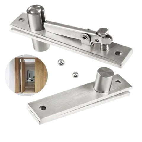 360 Degree Rotation Heavy Duty Pivot Hinge In Stainless Steel For Lowkey Hidden Doors And Secret Bookshelves hardware