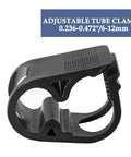 Six Pack Adjustable Plastic Tubing Clamps 0.236 To 0.472 Inch 6 To 12 mm, black nylon clamp for lab siphon tubing