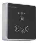 2D QR Access Control Card Reader And Barcode Scanner For Wiegand RS232 RS485 TTL on black panel with QR symbol
