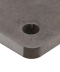 Close-up of Heavy Duty Stainless Steel Paint Scraper corner showing rustproof material, ideal for car repair and maintenance.