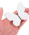 Butterfly Cabinet Handles And Drawer Knob Set In Vintage White Finish Easy Grip Metal Pulls For Dresser And Kitchen Cabinets 1 Pair