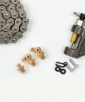 Premium Grease Fitting Assortment Kit With 9 Pieces For Cars And Heavy Machinery Copper Built Universal Compatibility Easy Install Threaded Caps For Hydraulic Maintenance And Lube Points, 9-piece copper fittings and chain tool