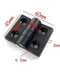 Rotating Concealed Hinges For Cabinets And Furniture Hardware Built Tough Plastic Butt Hinge Industrial Grade Door Fittings 45x60 mm