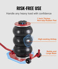 Three Ton Triple Bag Air Jack With Six Steel Tubes Lifts Up To 17.7 Inches In 3 To 5 Seconds Fast Pneumatic Lift For Cars shown