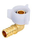 Half Inch PEX Swivel Elbow Fitting NPT Female Threaded Brass Crimp NPSM 90 Degree Adapter For RV PEX Faucet Connector Built Tough Lead Free DZR Brass NSF ANSI 61 Certified Quality, brass elbow
