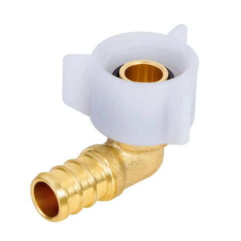 Half Inch PEX Swivel Elbow Fitting NPT Female Threaded Brass Crimp NPSM 90 Degree Adapter For RV PEX Faucet Connector Built Tough Lead Free DZR Brass NSF ANSI 61 Certified Quality, brass elbow
