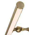 Adjustable 14 Inch LED Picture Light 4W Antique Brass Finish 3000K Warm Glow With Decorative Hinge UV Safe Energy Saving