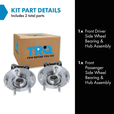 Two Piece Front Wheel Bearing And Hub Assembly Kit For Mazda 3 2014 To 2018 Japan Built And 2014 To 2018 Mexico Built With 2016 To 2021 CX 3 Front Driver And Passenger Sides