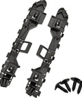 Pair of front bumper brackets for Honda Accord sedan (2013–2017), left and right, black plastic with screws.