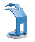 Heavy Duty Magnetic Welding Torch Holder That Pops Securely On Steel Tables With Vibration Free Stability And Drag Proof Grip For Pro Level Precision Work Anytime, blue metal design.