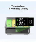 Cfs 4X Multi Color Printing Add On Kit With Built In Filament Storage Compatible With Hi K2 Plus 3D Printer showing temperature and humidity display.