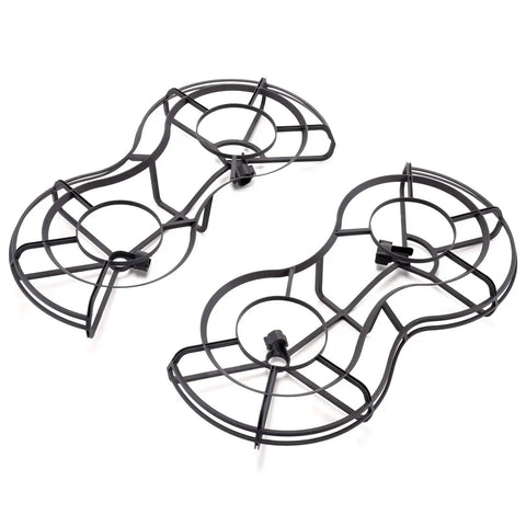 Two black 360 Degree Propeller Guard For Mini 3 Pro And Mini 3 Drone Series Lightweight Fully Wrapped Blades For Safer Flight.