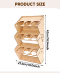 Product size dimensions of Straight Up Solid Nine Hole Wooden Spray Can Holder And Paint Bottle Rack for Garage Wall Mounted Organizer.