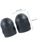 Built Tough Four Pack Black Heavy Duty Knee Pad Inserts For Work Pants Anti Slip Grip Breathable Padding dimensions 15cm x 17.8cm